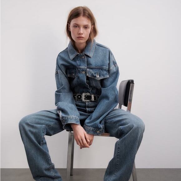 ZARA DENIM JACKET ZW LIMITED EDITION - Picture 4 of 8